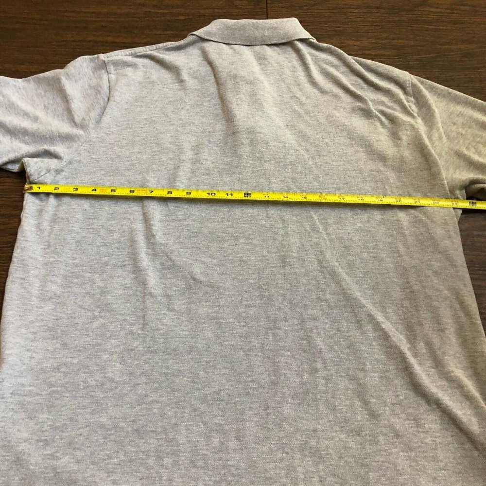 Polo by Ralph Lauren Men Short Sleeve 100% Cotton Polo Plain Gray, Size XL - Picture 6 of 7
